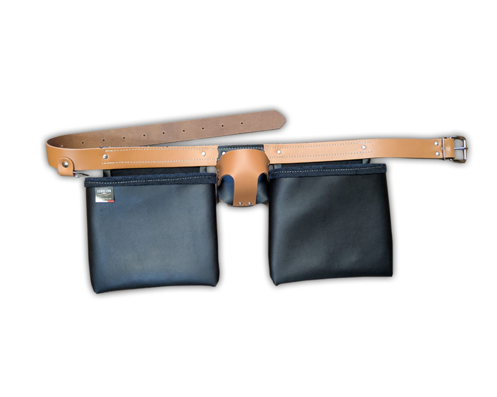 Ceinture porte outils 2 poches porte mètre pleine fleur AR00123